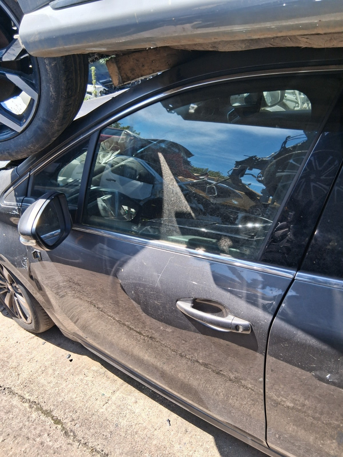 2019 PEUGEOT 208 MK1 NSF PASSENGER SIDE FRONT LEFT BARE DOOR GREY