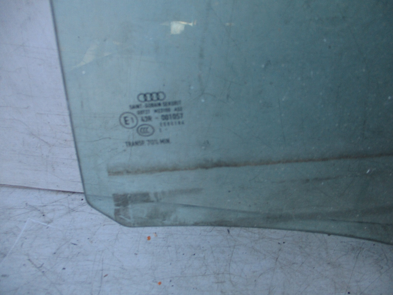 AUDI A3 8V 2013 HATCHBACK NSR PASSENGER SIDE REAR WINDOW GLASS