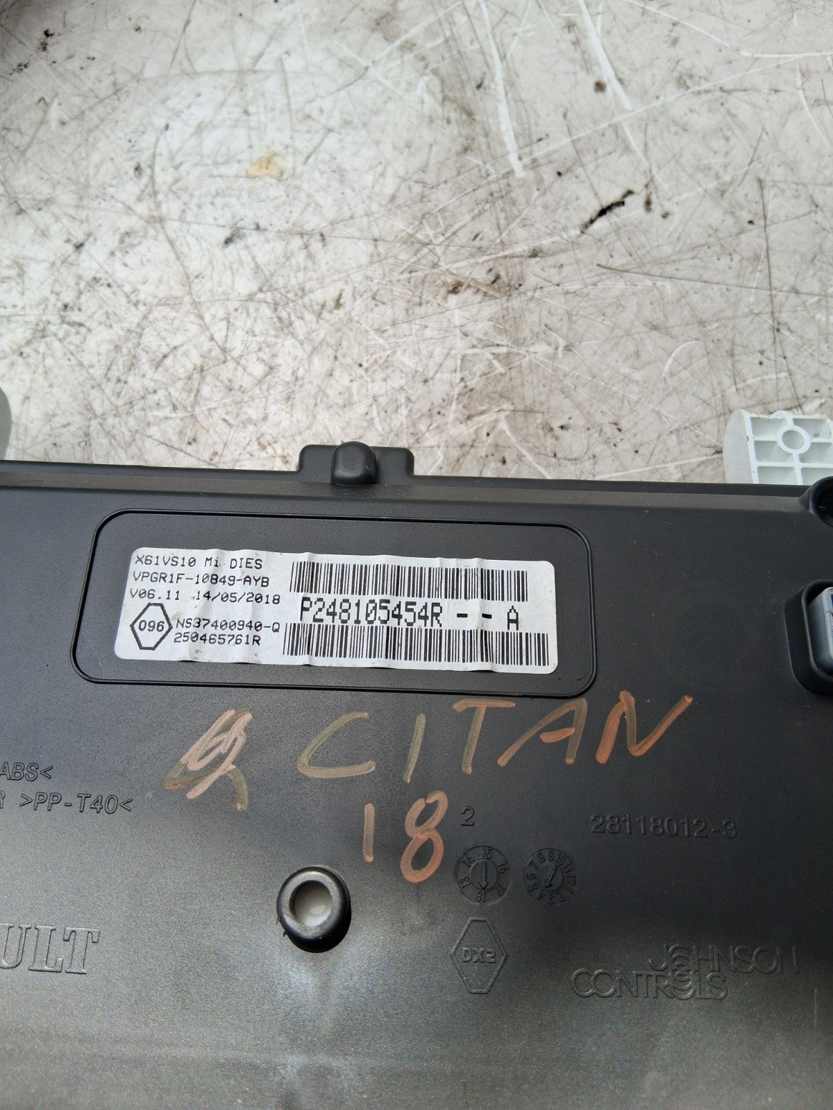 2018 MERCEDES BENZ CITAN SPEEDO SPEEDOMETER INSTRUMENT CLUSTER 250465761R