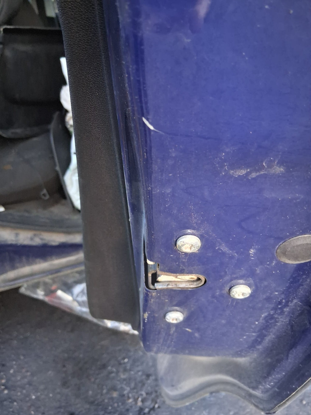 2016 VAUXHALL CORSA E OSR DRIVER SIDE REAR RIGHT COMPLETE DOOR BLUE