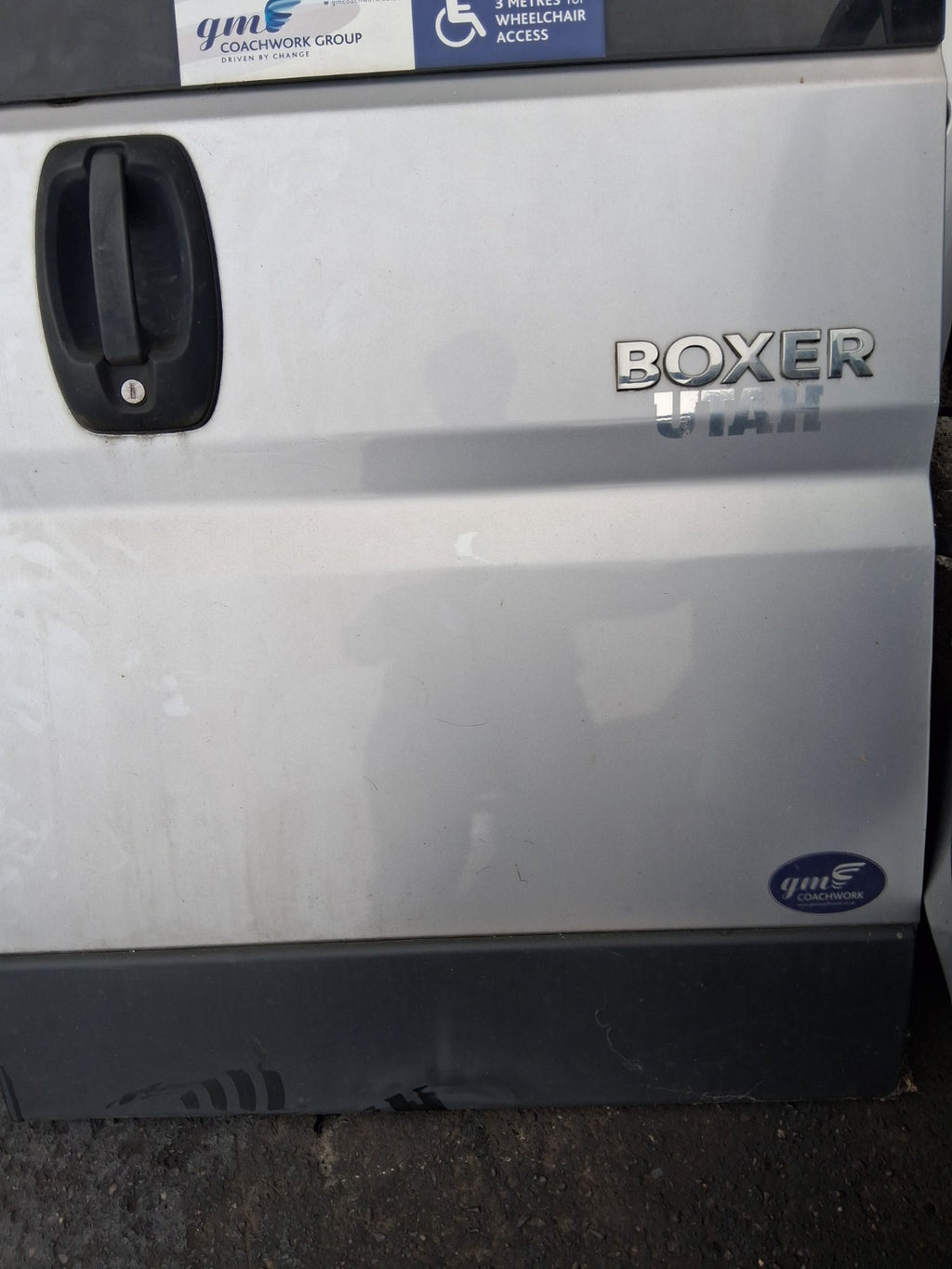 2021 PEUGEOT BOXER MK3 SWB OSR DRIVER SIDE REAR RIGHT SIDE DOOR GREY