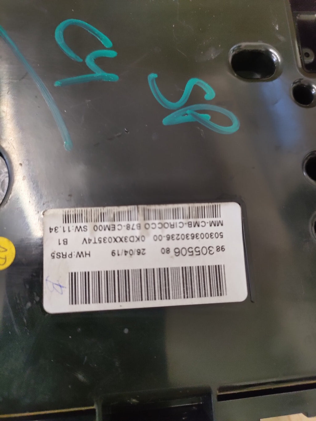 2019 CITROEN C4 GRAND SPACE TOURER INSTRUMENT CLUSTER SPEEDOMETER 9830550680