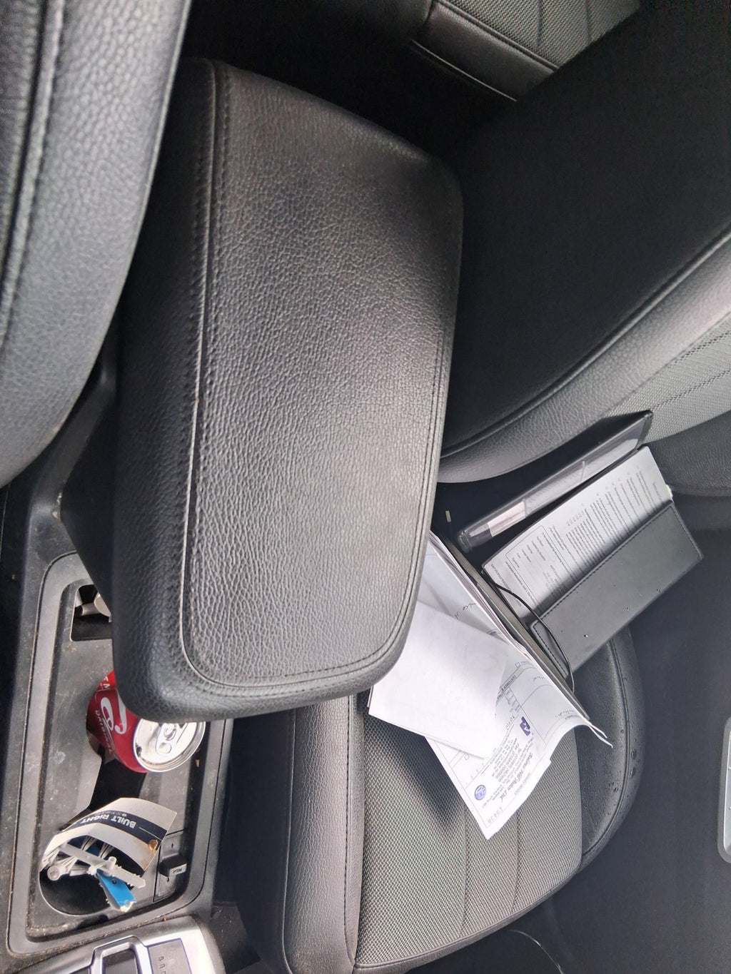 2015 VAUXHALL ANTARA MK1 CENTRE CONSOLE LEATHER ARMREST