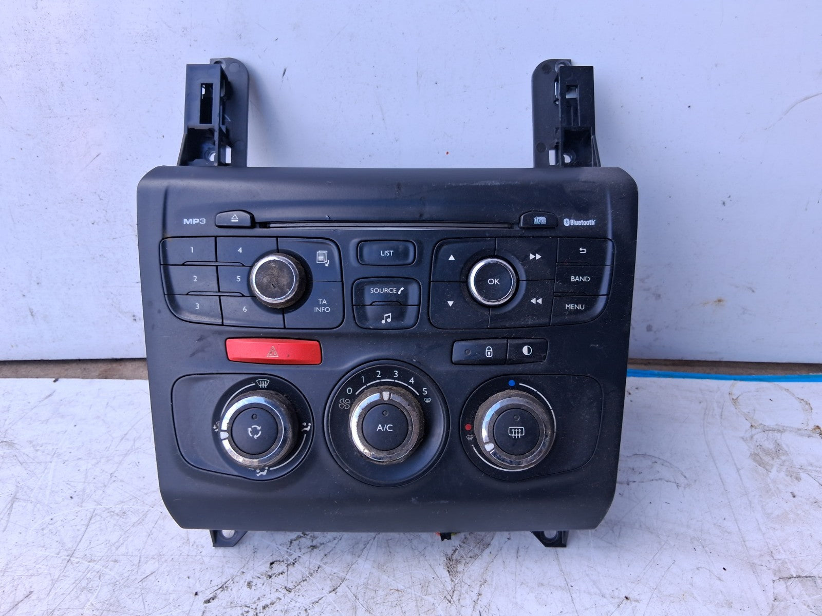 2013 CITROEN C4 MK2 HEATER AC CLIMATE CONTROL SWITCH PANEL