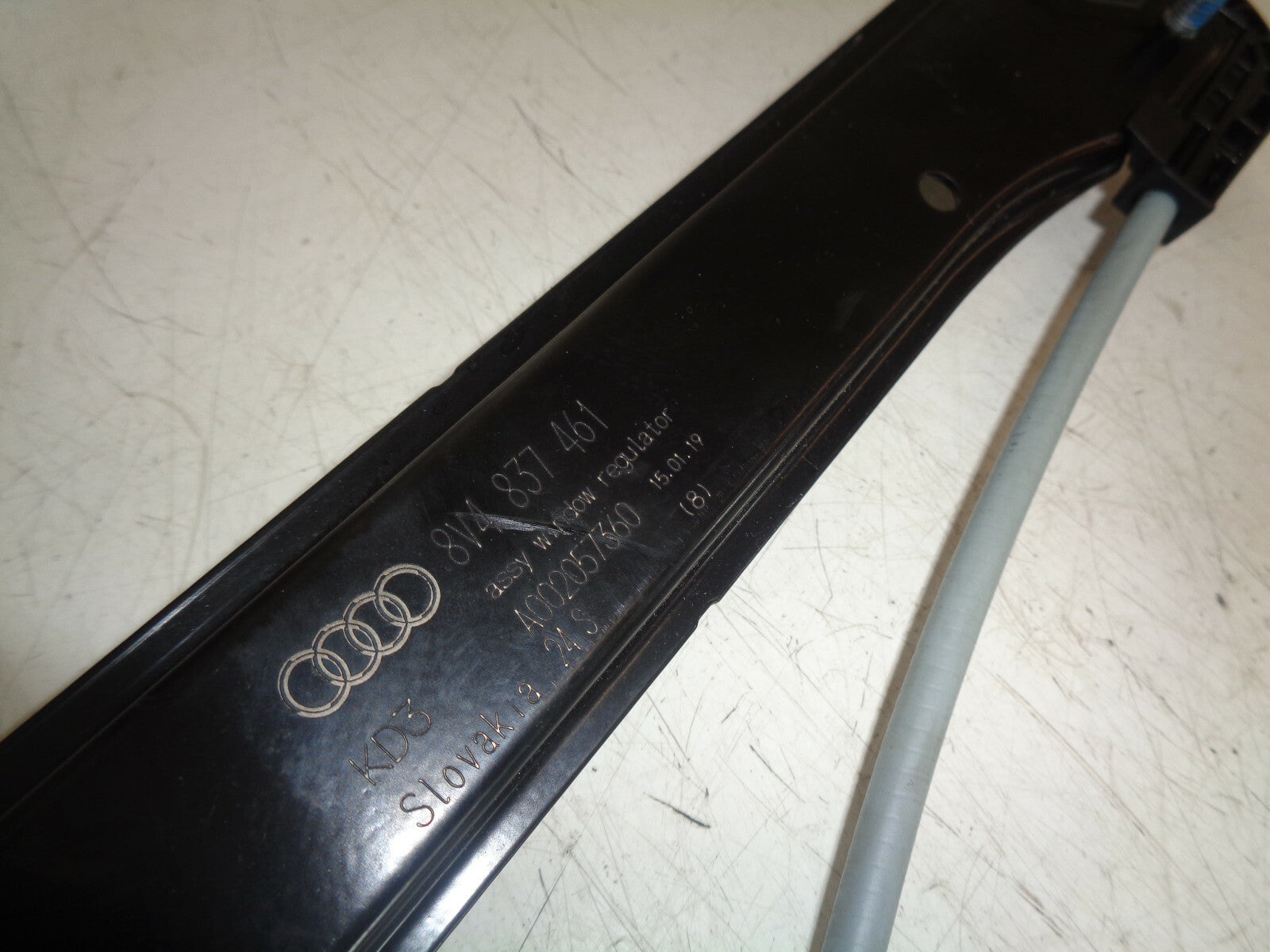 AUDI A3 8V 2017 NSF PASSENGER SIDE FRONT DOOR WINDOW REGULATOR 8V4837461