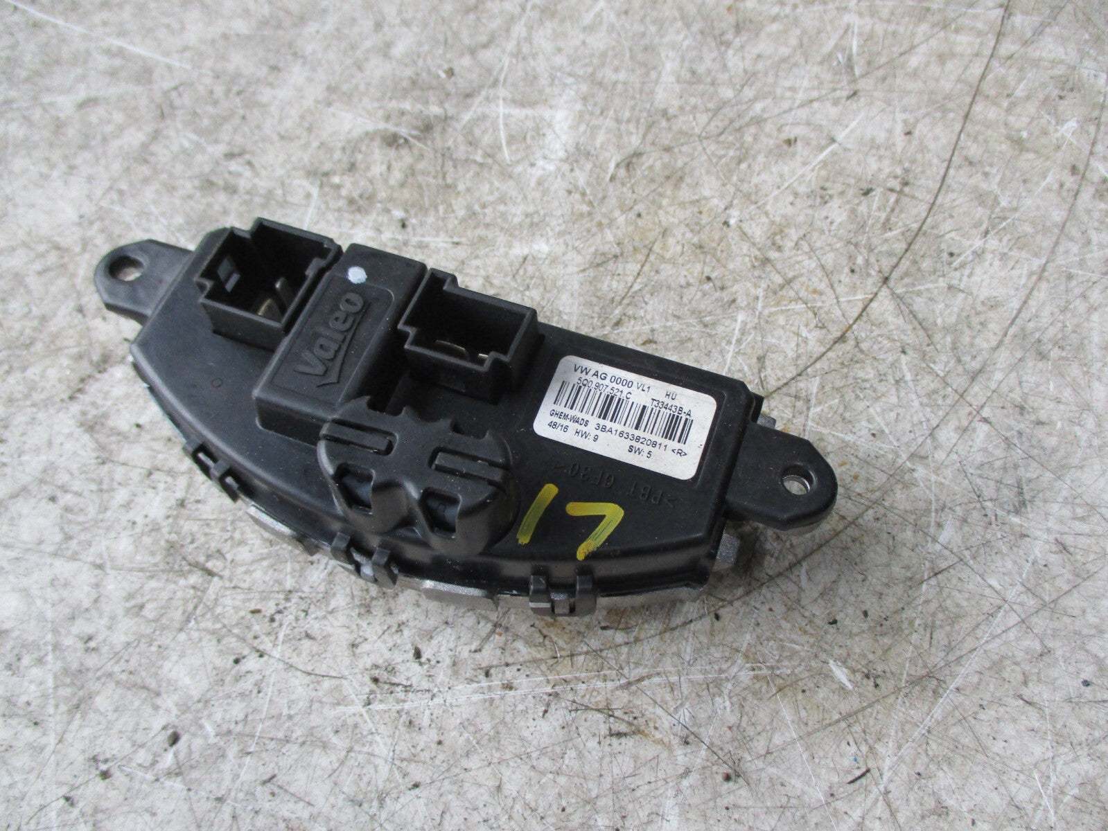 VW VOLKWAGEN GOLF MK7 2017 CDF HEATER BIOLER RESISTOR  5Q0907521C