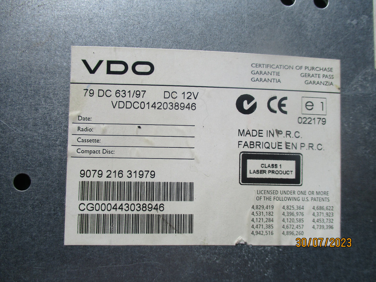 HYUNDAI GETZ 2005 RADIO CD PLAYER HEAD UNIT 907921631979