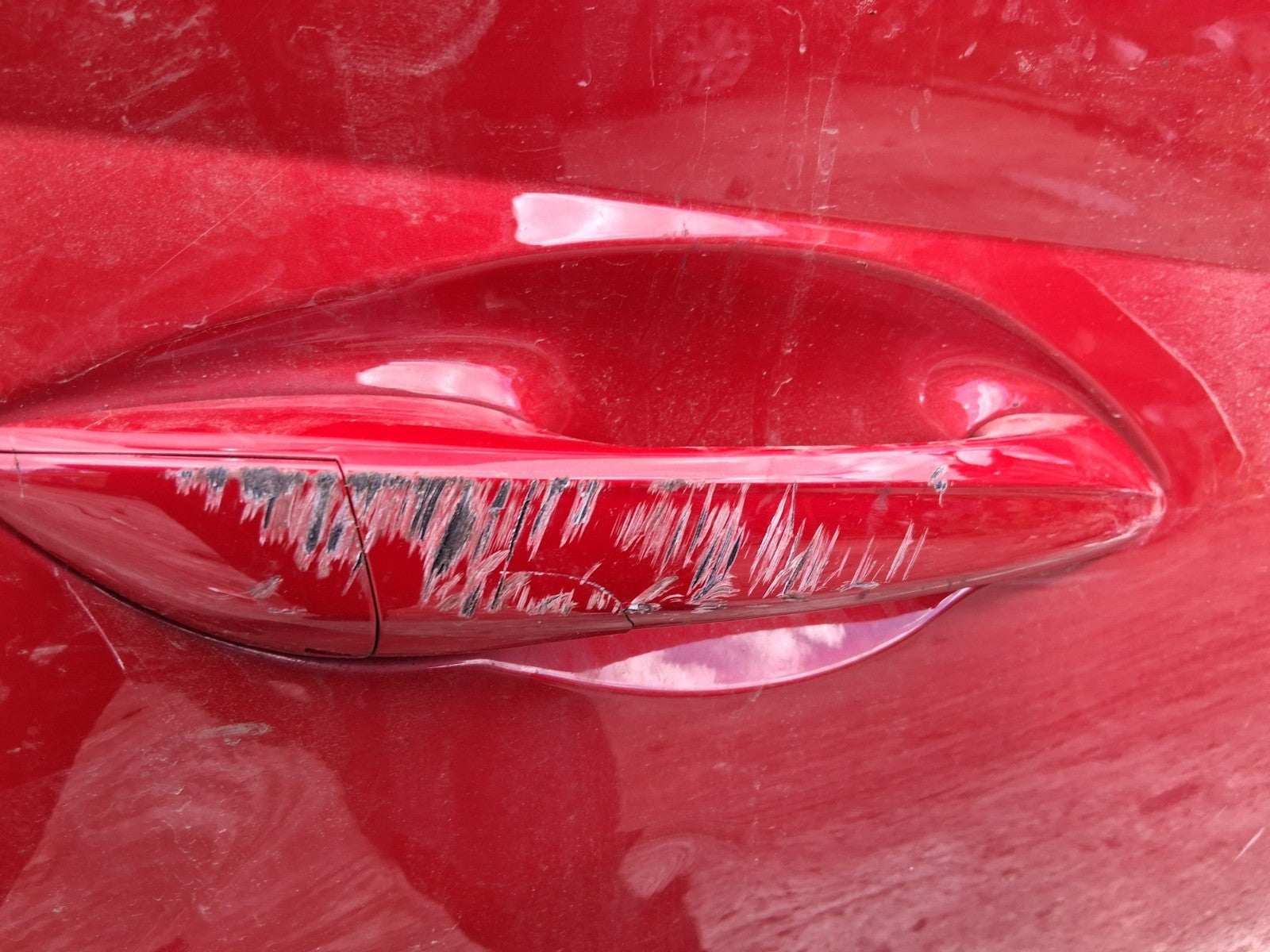 2026 HYUNDAI I20 MK3 OSF DRIVER SIDE FRONT EXTERIOR DOOR HANDLE RED