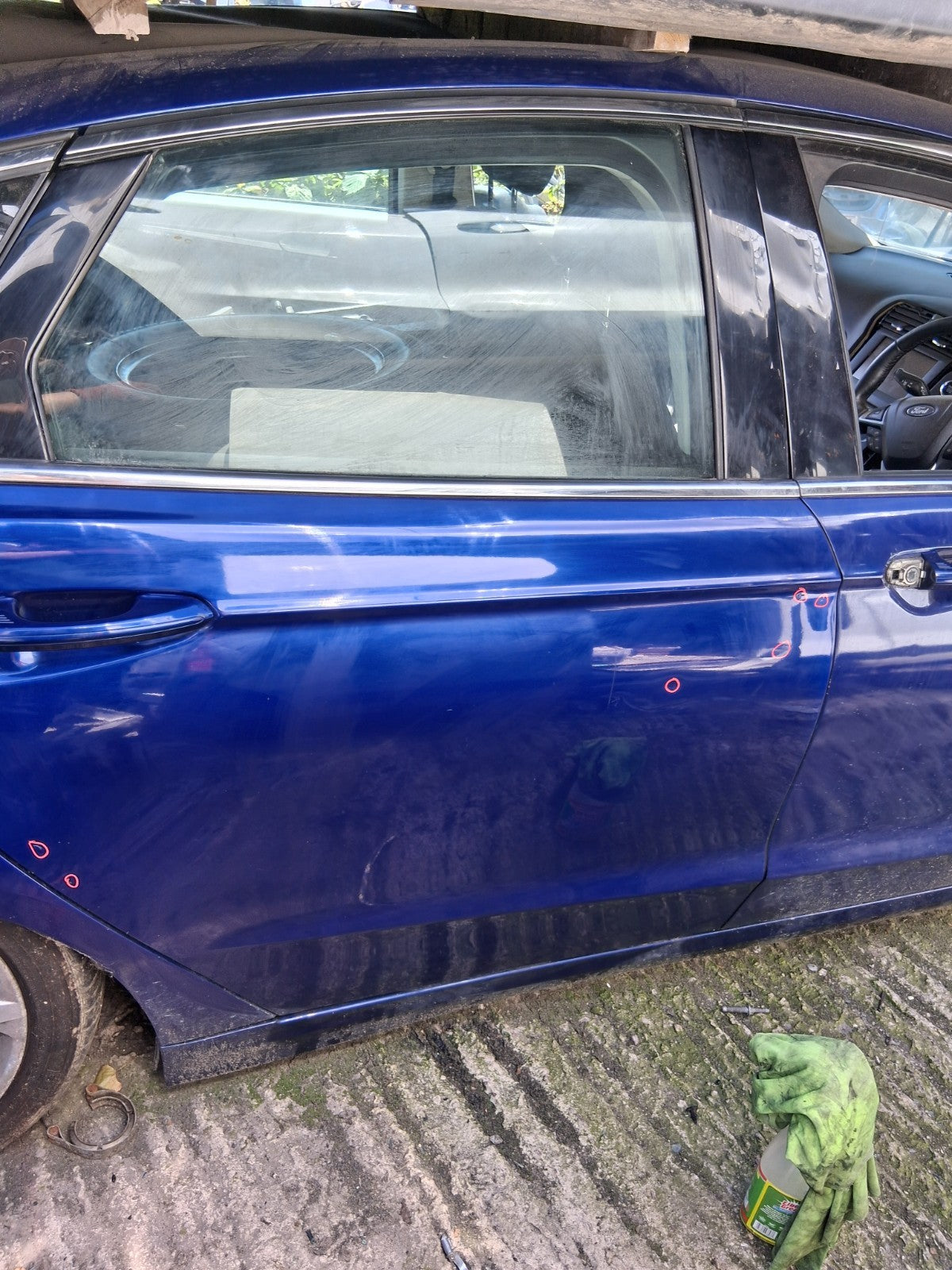 2016 FORD MONDEO MK5 HATCHBACK OSR DRIVER SIDE REAR BARE DOOR WEDGEWOOD BLUE LD