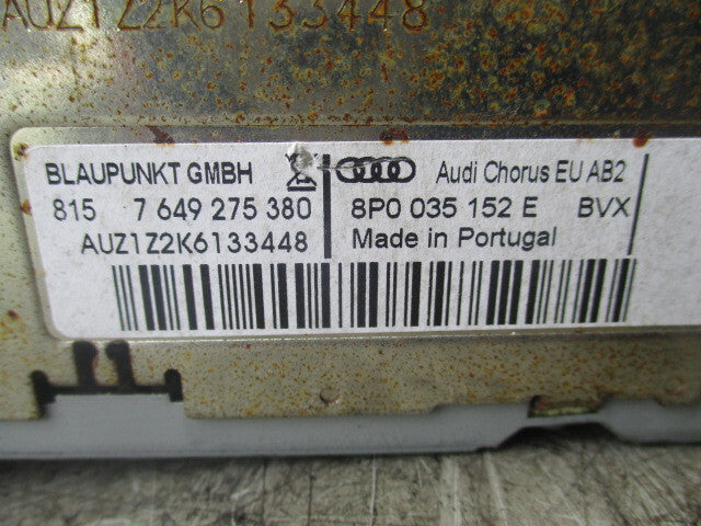 2009 AUDI A3 8P RADIO STEREO CD PLAYER HEAD UNIT 8P0035152E