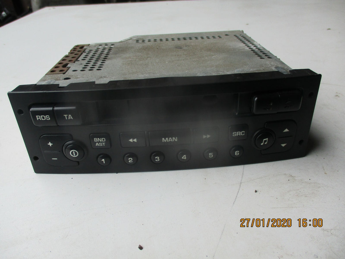 PEUGEOT 307 MK1 2005 AM FM RADIO STEREO TAPE CASSETTE PLAYER HEAD UNIT 96454436