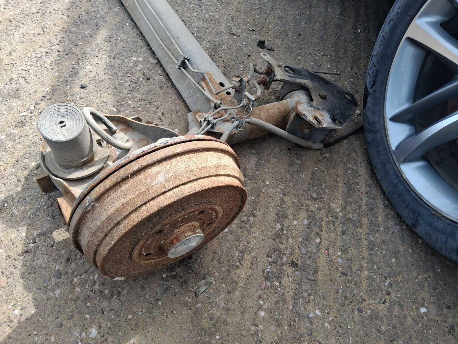 2020 RENAULT KANGOO MK2 1.5 DIESEL COMPLETE REAR AXLE DISC TYPE