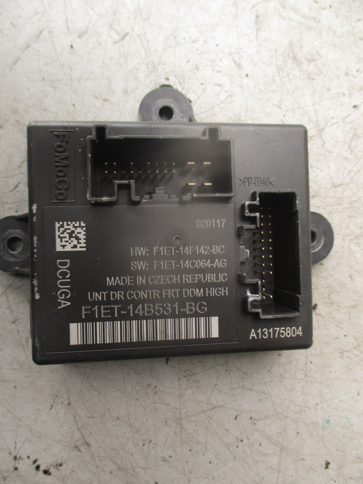 2017 FORD FOCUS MK3 OSF RIGHT FRONT DRIVER SIDE DOOR CONTROL MODULE F1ET14B531BG