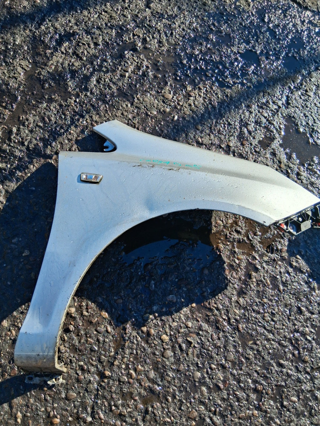 VAUXHALL CORSA D 2008 OSF DRIVER SIDE FRONT RIGHT WING PANEL SILVER