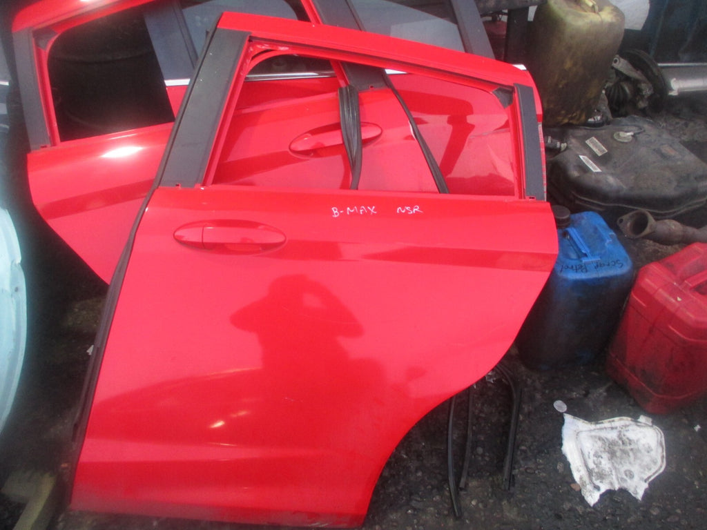FORD B MAX 2013 NSR PASSENGER SIDE REAR DOOR RED RACE