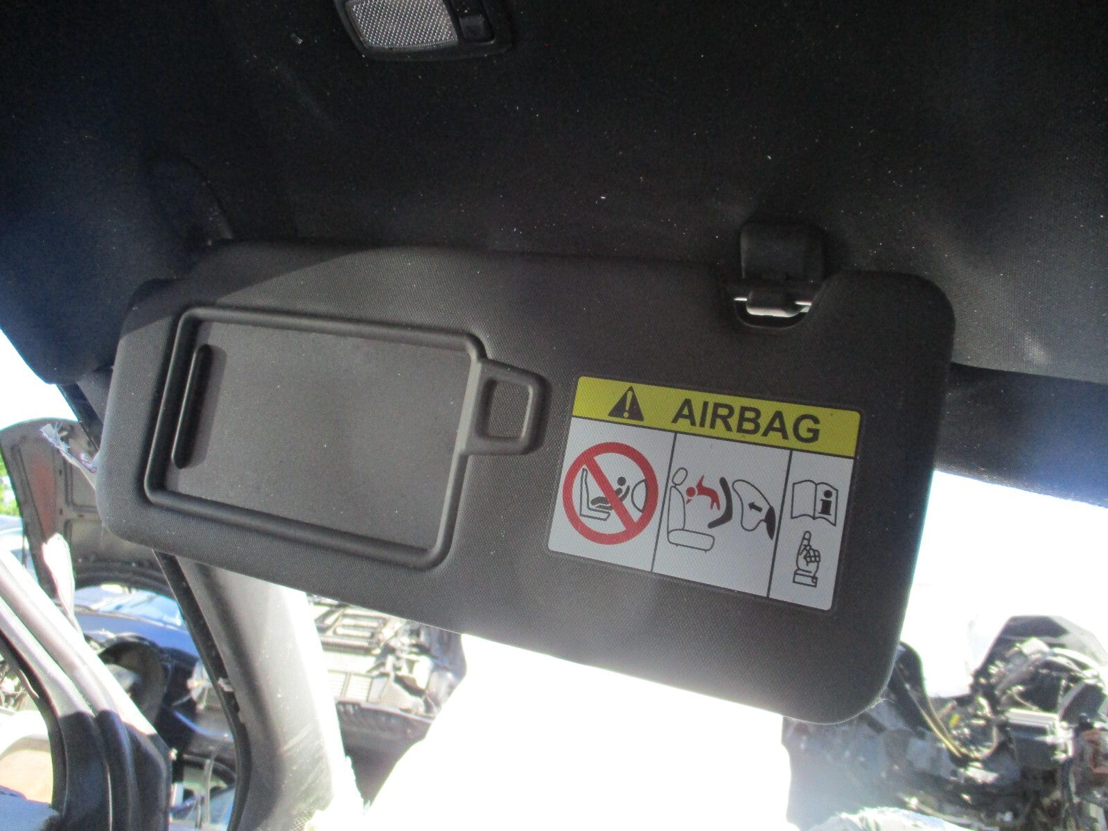 2023 KIA SPORTAGE MK5 GT LINE NSF PASSENGER SIDE FRONT SUN VISOR BLACK