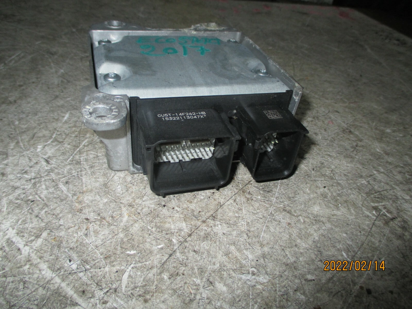 FORD ECOSPORT 2016 SAFETY  BAG CONTROL MODULE ECU DN1T14B321ED