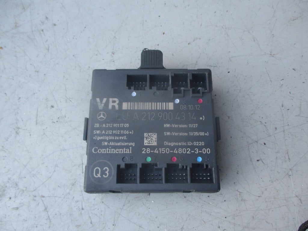 MERCEDES BENZ 2014 W212 OSF DRIVER SIDE FRONT CONTROL MODULE A2129004314