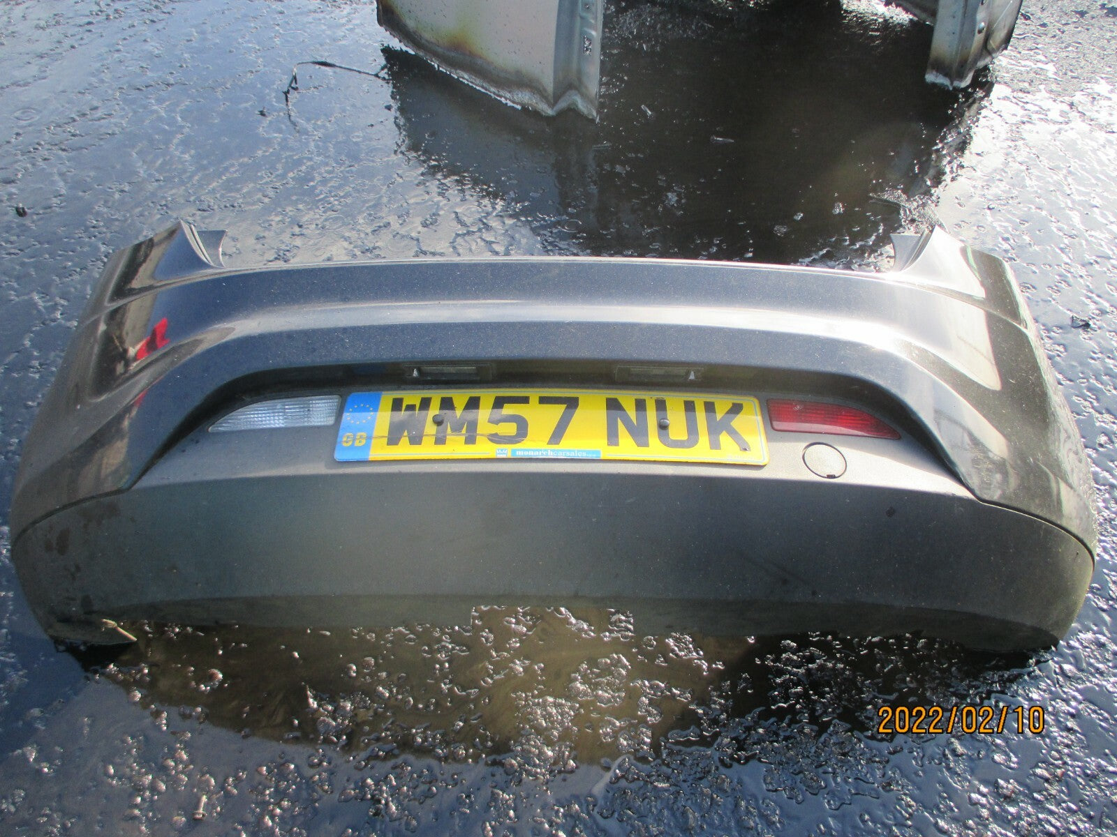 FIAT BRAVO MK2 2007 REAR BUMPER COMPLETE BLACK 891