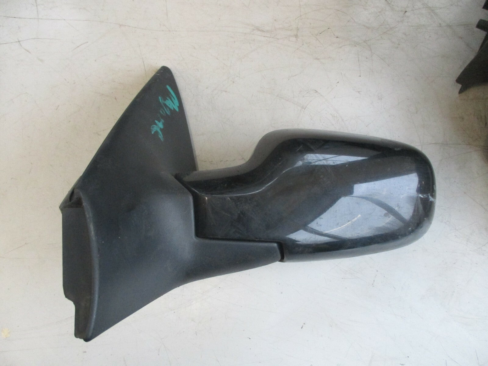 RENAULT MEGANE MK2 2006 NS PASSENGER SIDE ELECTRIC DOOR WING DOOR MIRROR BLACK
