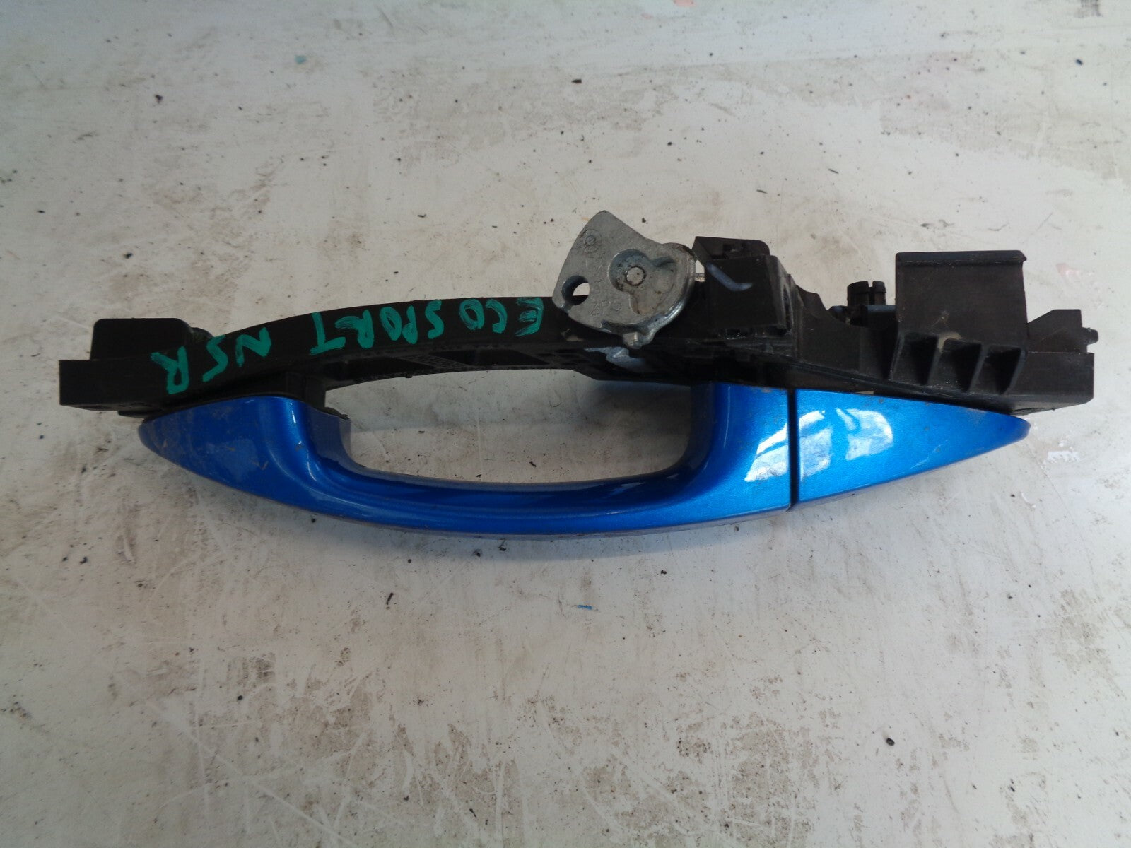 FORD ECOSPORT 2019 5DR NSR PASSENGER SIDE REAR EXTERIOR DOOR HANDLE BLUE