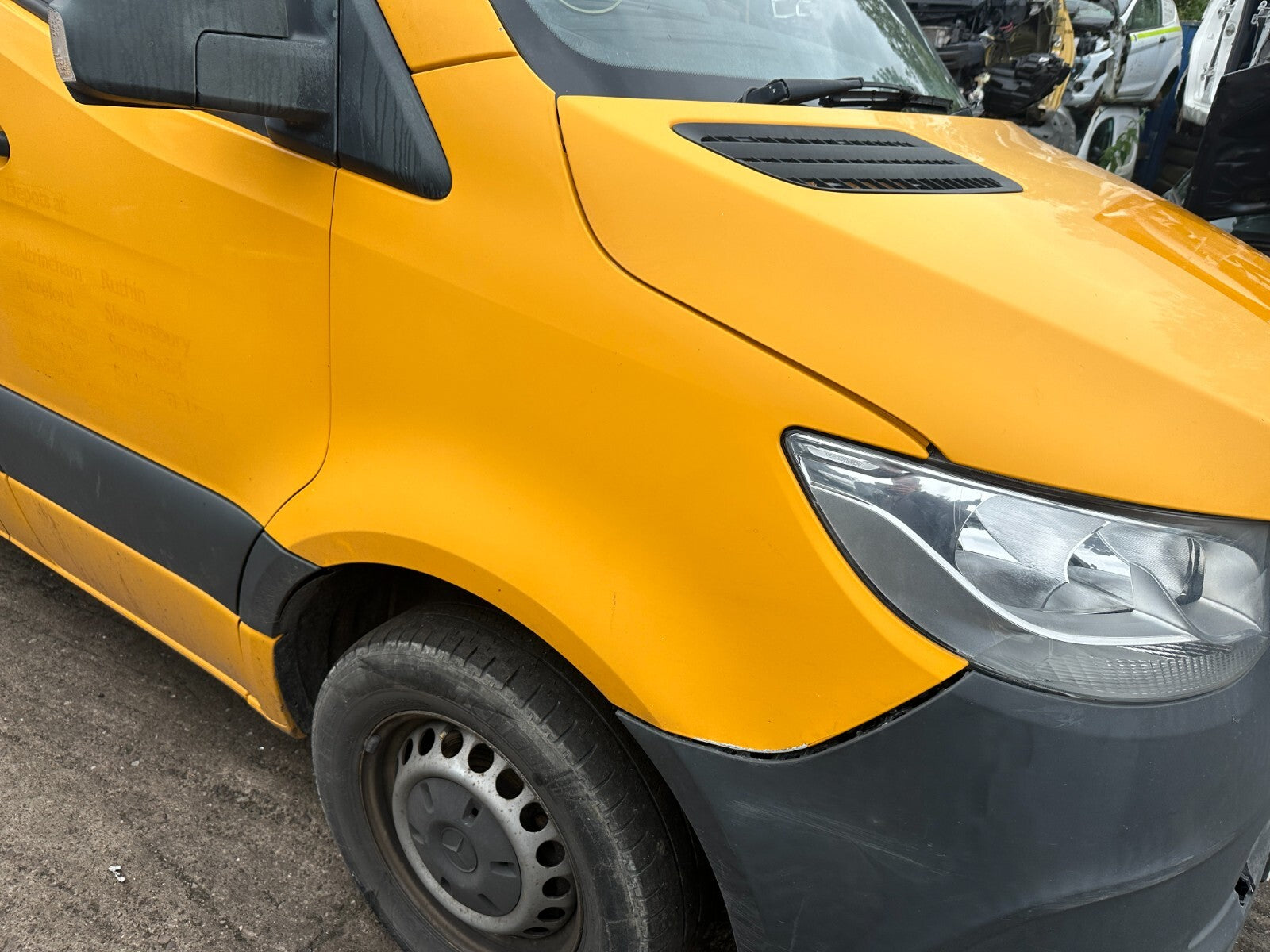 2019 MERCEDES SPRINTER W907 OSF DRIVER SIDE FRONT WING PANEL ORANGE