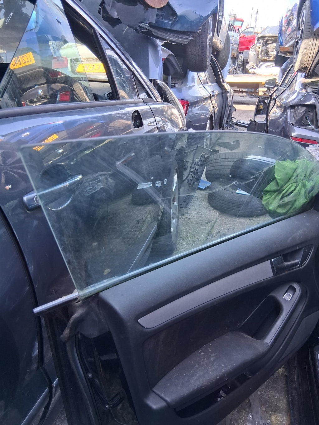 2015 AUDI A5 HATCHBACK 5 DOOR NSF PASSENGER SIDE FRONT LEFT WINDOW GLASS