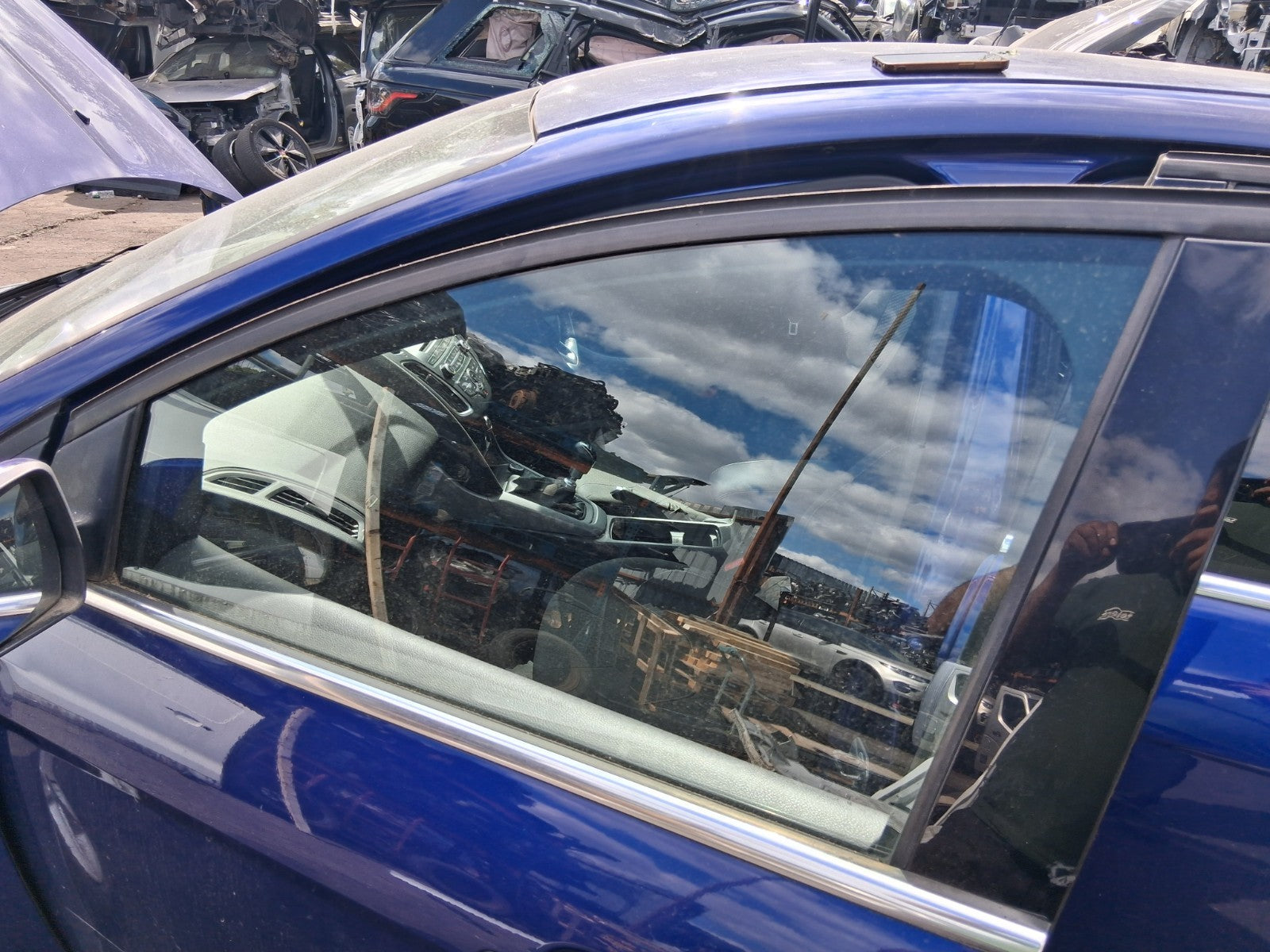 2015 FORD FOCUS MK3 HATCHBACK NSF PASSENGER SIDE FRONT WINDOW GLASS