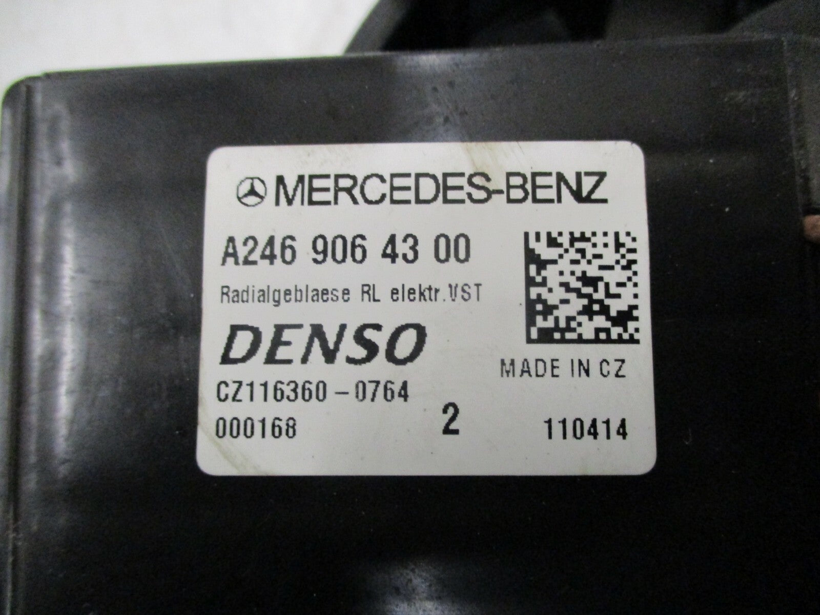 MERCEDES GLA 2014 HEATER AIR FAN BLOWER MOTOR RESISTOR ASSEMBLY A2469064300