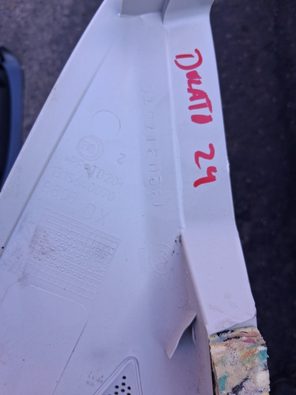2024 FIAT DUCATO MK3 FACELIFT OSF DRIVER SIDE RIGHT A PILLAR TRIM 1315640070