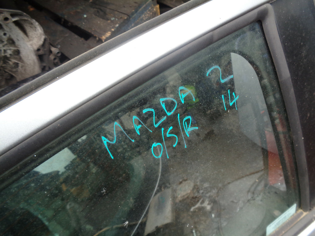 MAZDA 2 DJ MK3 2015 OSR DRIVER SIDE REAR DOOR GREY