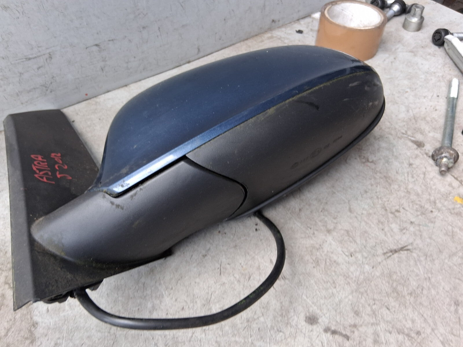 2012 VAUXHALL ASTRA J NS PASSENGER SIDE LEFT WING MIRROR BLUE