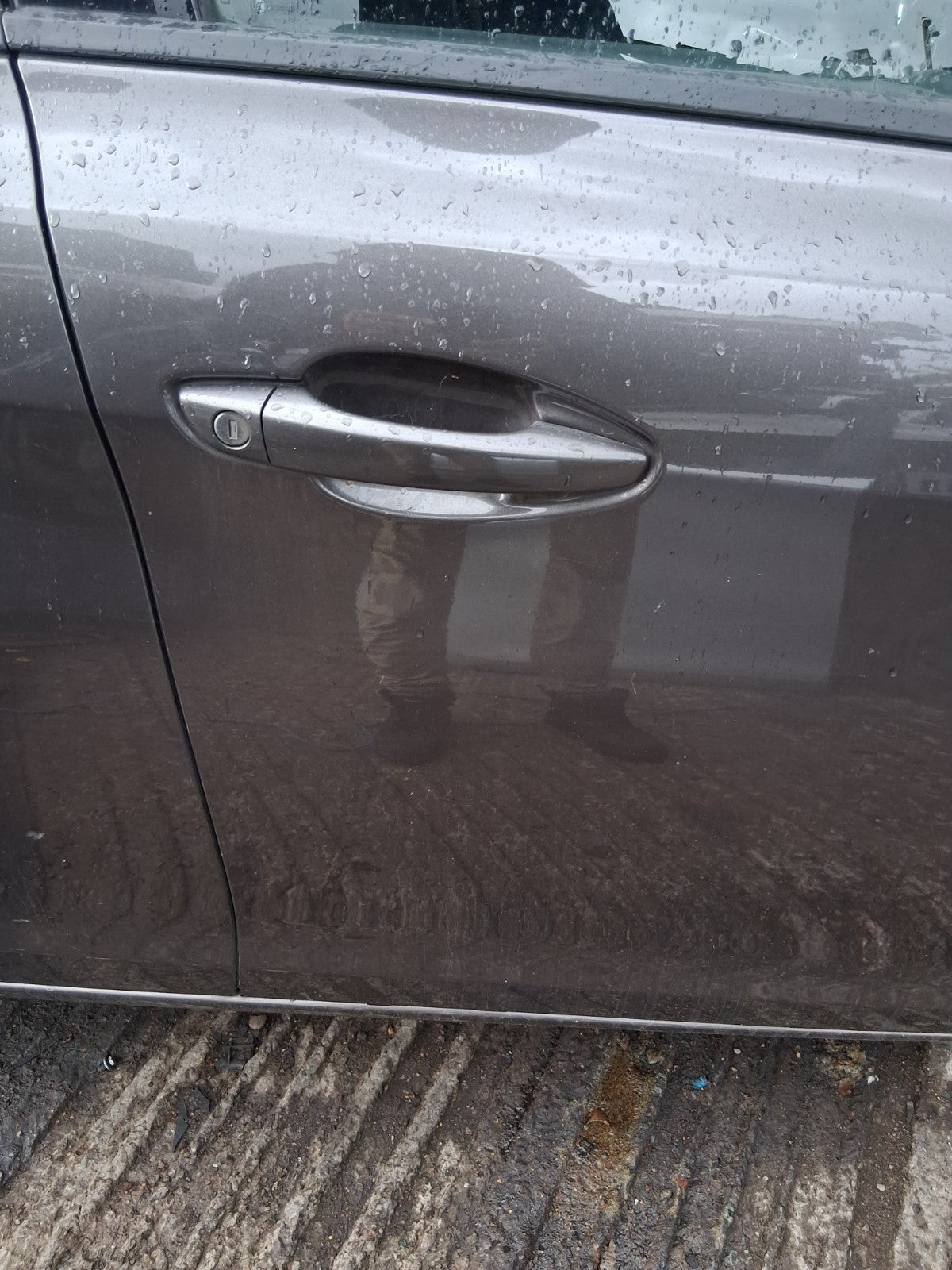 2015 PEUGEOT 308 MK2 ESTATE OSF DRIVER SIDE FRONT RIGHT BARE DOOR GREY MOKA KKS