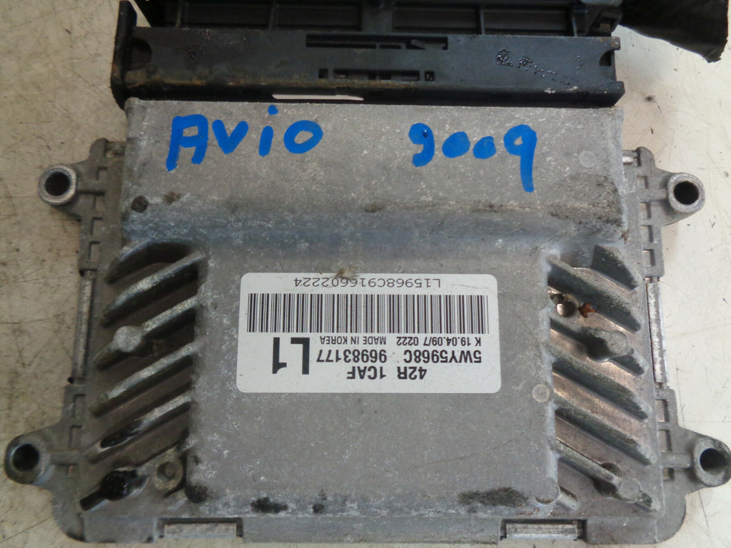 CHEVROLET AVEO 2009 1.2 PETROL ECU ENGINE CONTROL MODULE 96983177