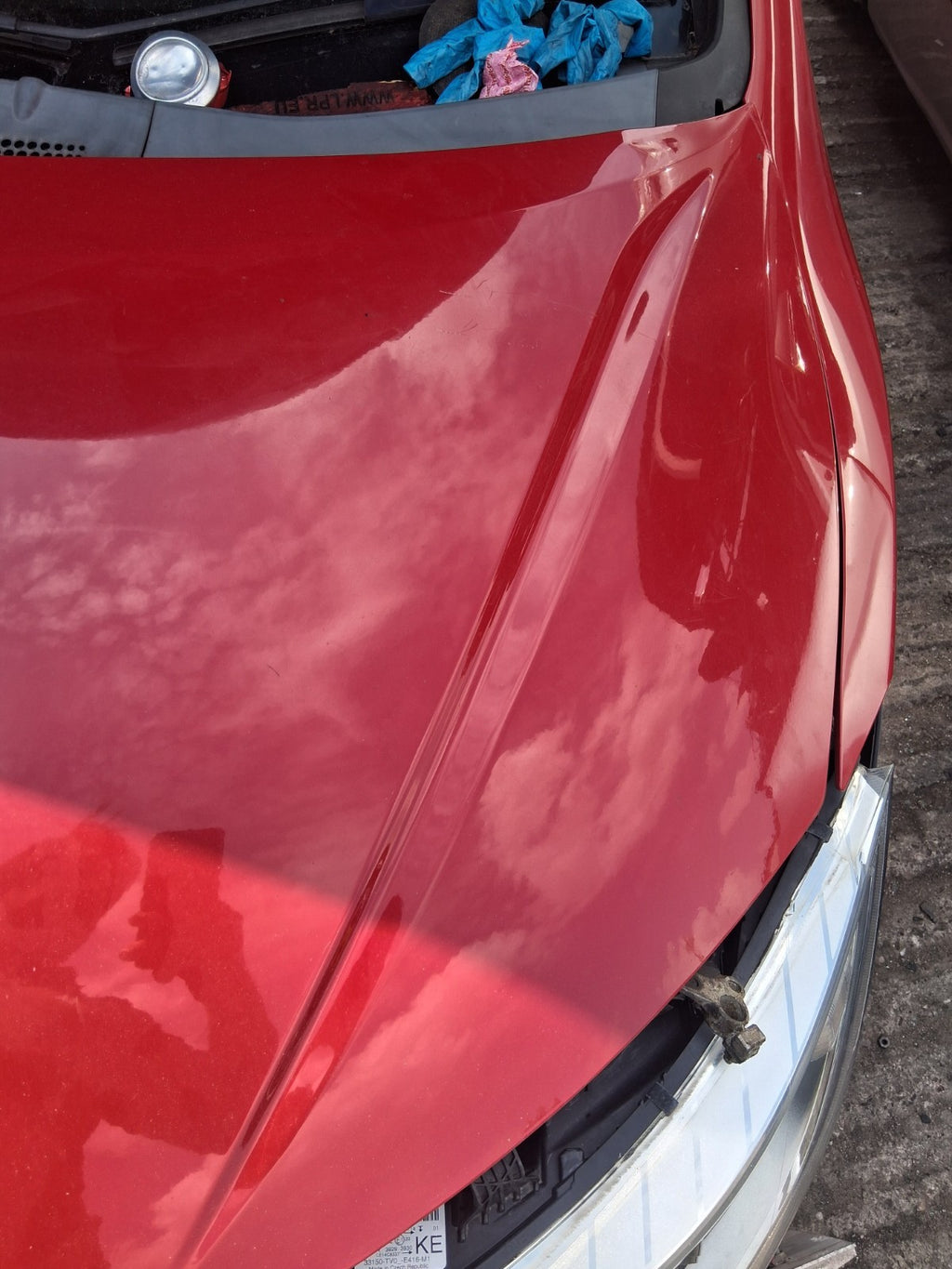 2016 HONDA CIVIC MK9 FACELIFT HATCHBACK FRONT BONNET HOOD PANEL RED R81