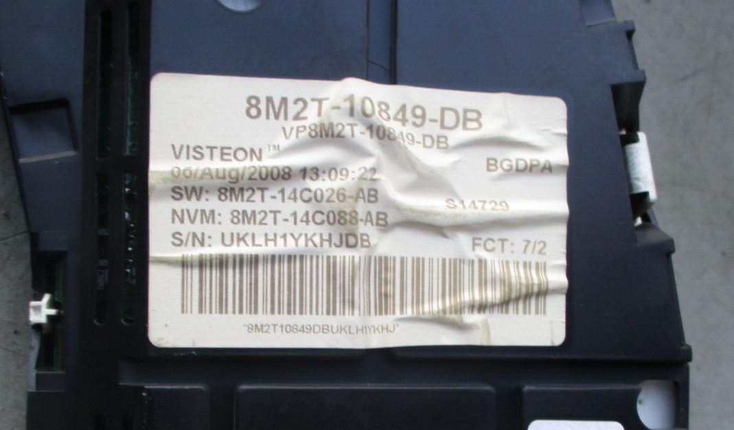 FORD S-MAX 2008 SPEEDOMETER INSTRUMENT CLUSTER 8M2T-10849-DB