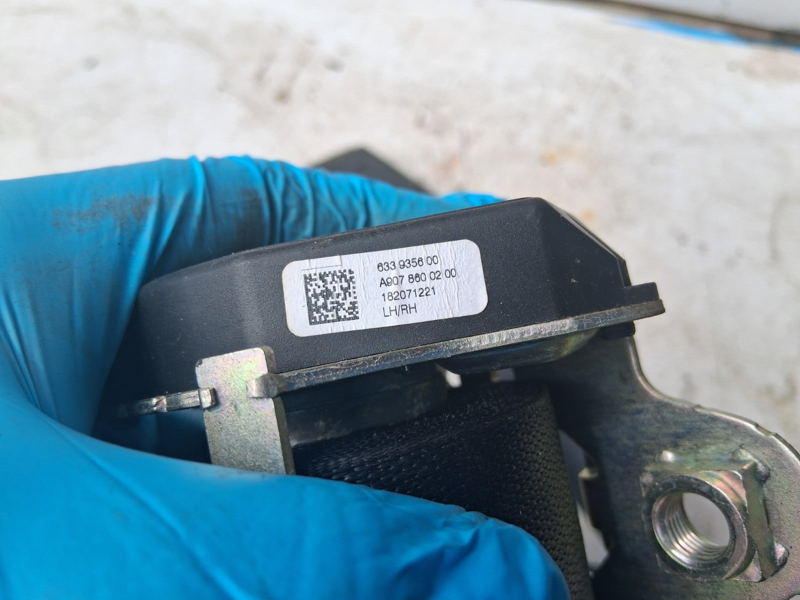 2018 MERCEDES SPRINTER W907 OSF DRIVER SIDE FRONT RIGHT SEAT BELT A9078600200