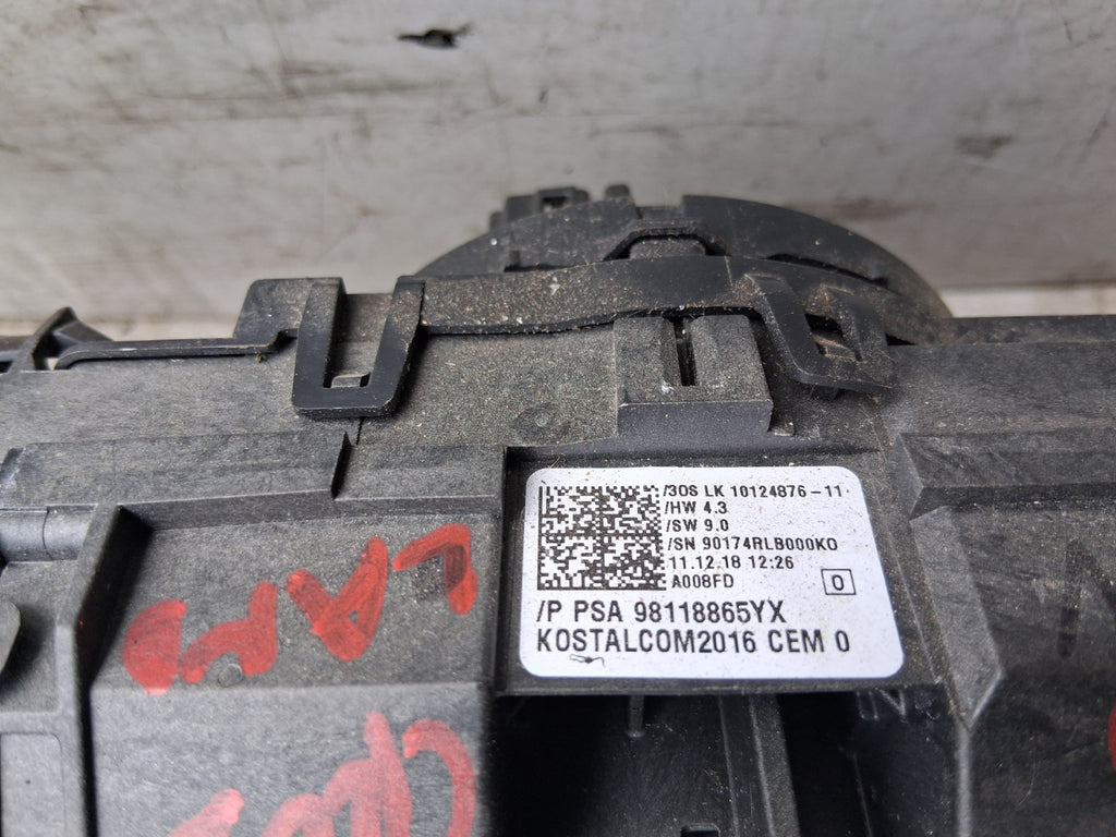 VAUXHALL CROSSLAND X 2018 INDICATOR WIPER COMBINATION SWITCH STALK 98118865YX