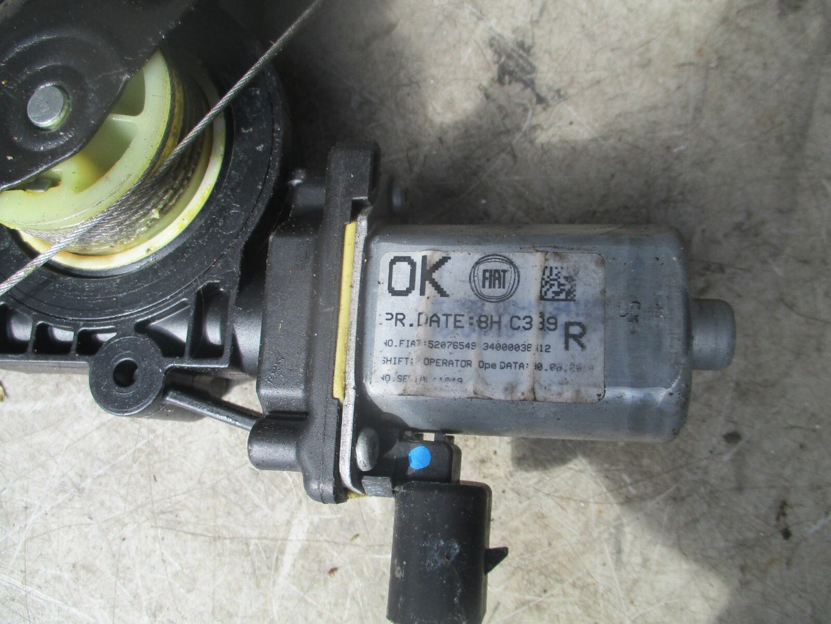 2014 FIAT PANDA MK3 OSF OFF SIDE DRIVER FRONT WINDOW REGULATOR MOTOR 52076549