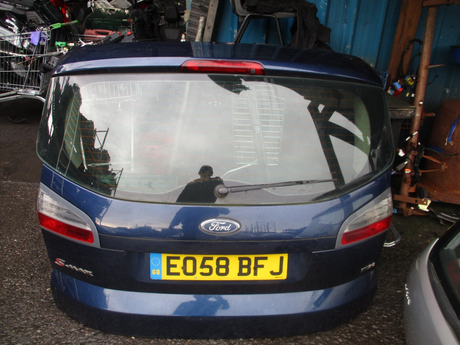 FORD S MAX MK1 2008 REAR COMPLETE TAILGATE BOOTLID BLUE