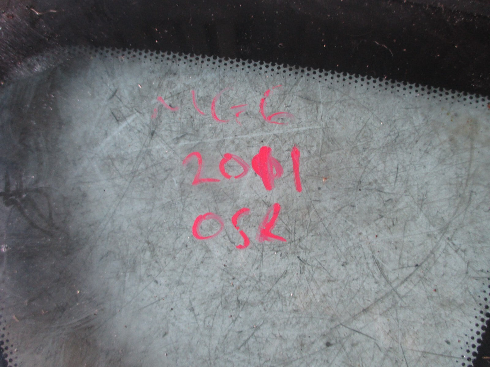 MG6 MK1 2011 5 DOOR OSR DRIVER SIDE REAR QUARTER WINDOW GLASS