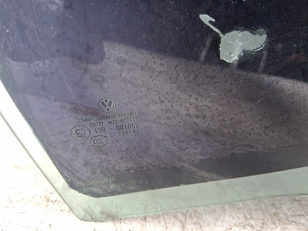 2017 VW VOLKSWAGEN GOLF MK7 OSR DRIVER SIDE REAR RIGHT WINDOW GLASS