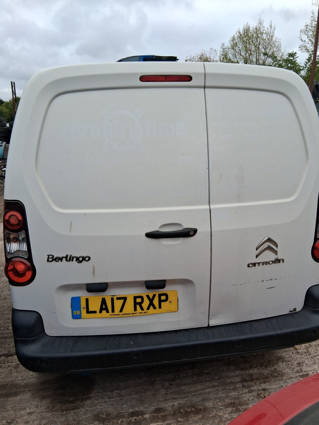 2017 CITROEN BERLINGO MK2 NSR PASSENGER SIDE REAR LEFT COMPLETE DOOR WHITE