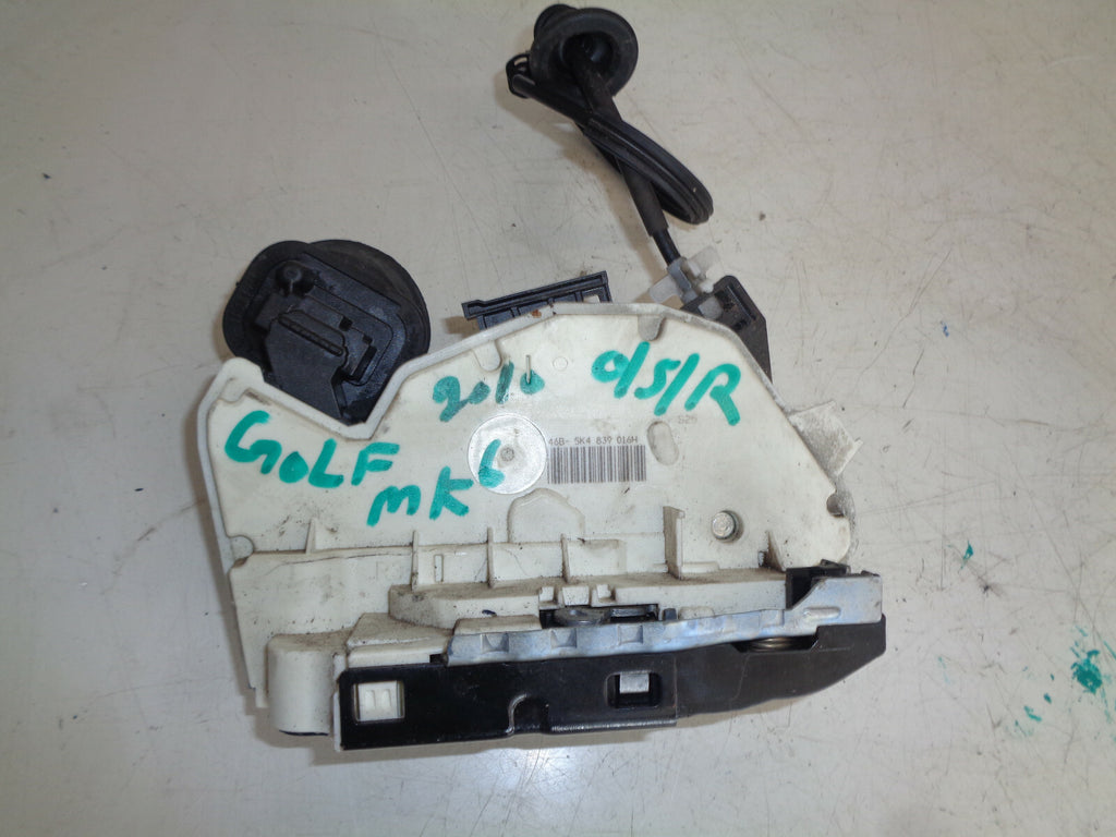 VW VOLKSWAGEN GOLF MK6 2010 OSR DRIVER SIDE REAR DOOR LOCK MECHANISM 5K4839016H