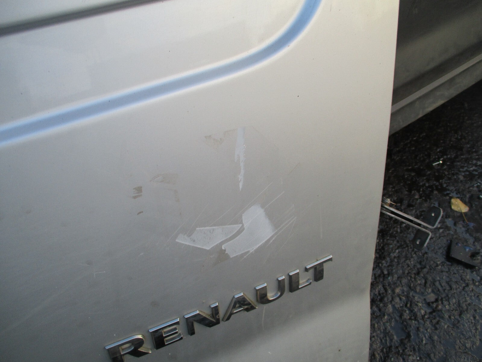 2015 RENAULT TRAFIC X82 HIGH ROOF OSR DRIVER SIDE REAR COMPLETE DOOR SILVER