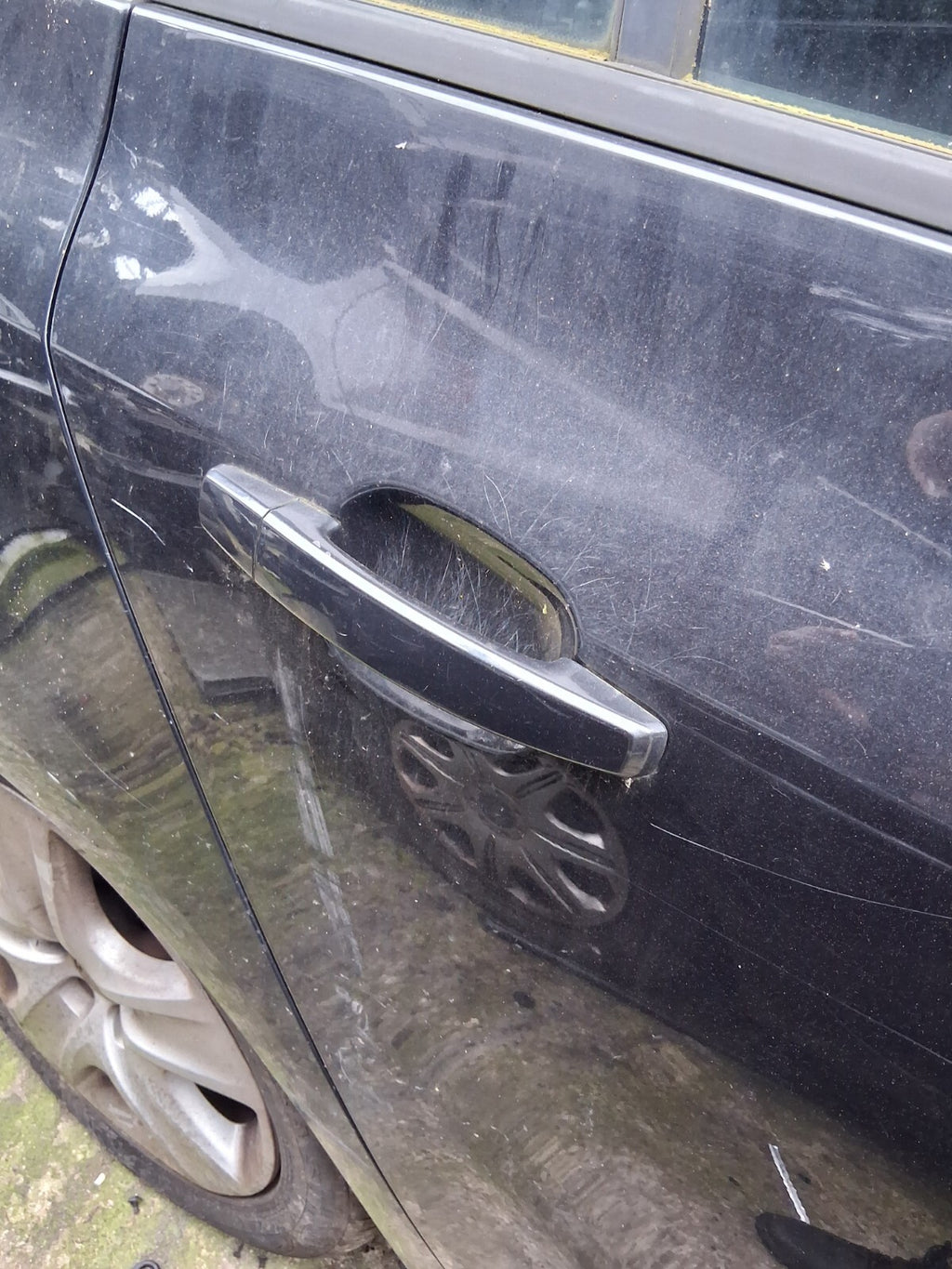 2014 VAUXHALL ZAFIRA TOURER C MK3 OSR DRIVER SIDE REAR EXTERIOR DOOR HANDLE