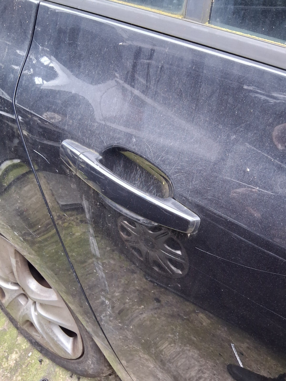 2014 VAUXHALL ZAFIRA TOURER C MK3 OSR DRIVER SIDE REAR EXTERIOR DOOR HANDLE