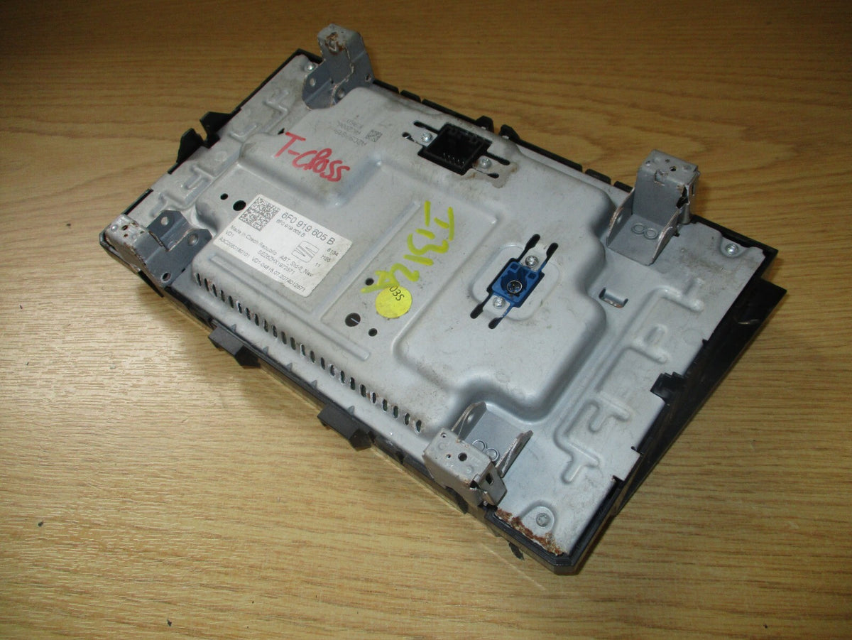 2020 SEAT IBIZA MK5 SAT NAV DISPLAY SCREEN HEAD UNIT 6F0919605B