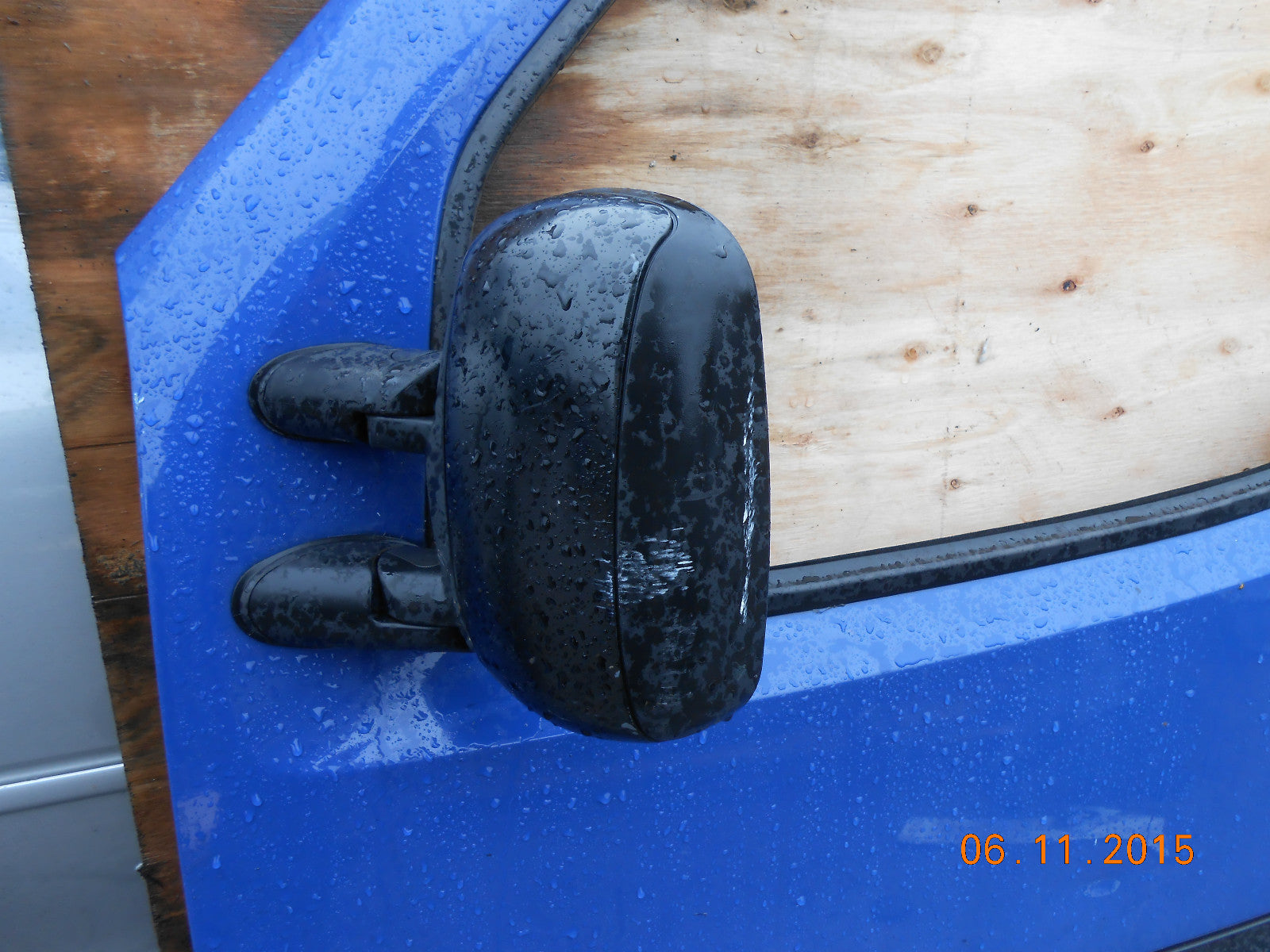 FIAT DOBLO MPV 2004 NSF PASSENGER SIDE FRONT BARE DOOR WITH HANDLE WING MIRROR