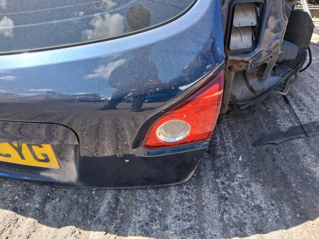 2008 NISSAN QASHQAI J10 MK1 COMPLETE TAILGATE BOOTLID BLUE